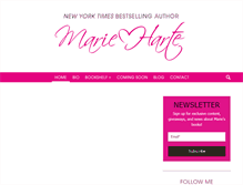 Tablet Screenshot of marieharte.com